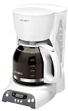 Mr. Coffee DRX20 12-Cup Programmable Coffeemaker, White