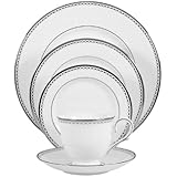 Lenox Pearl Platinum Bone China 5-Piece Place Setting, Service for 1