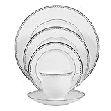Lenox Pearl Platinum Bone China 5-Piece Place Setting, Service for 1