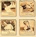 Italian Marble Coasters, Golf Legions Bobby Jones, Palmer