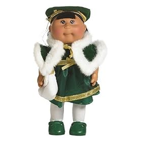 Cabbage Patch Kids Mini Dolls - Holiday Collection - Hispanic Girl in Green Dress by Winway Corp Ltd