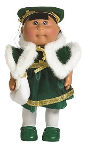 Childrens Toyshop  Toys : Cabbage Patch Kids Mini Dolls - Holiday Collection - Hispanic Girl in Green Dress