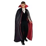 Lined Vampire Cape- Red/Black