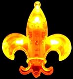 Fleur De Lis Led with Yellow Lights Necklace (Each)