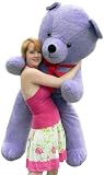 Giant 6-feet-tall Purple Teddy Bear Huge Stuffed Big Plush Bear - Made in the USA