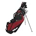 Wilson Profile HL Complete Package Golf Set, Red, Long, Right Hand, Graphite, Steel Hybrid/Irons, Re