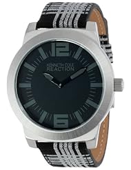 Kenneth Cole REACTION Unisex RK1286 Street Collection Black Dial Watch