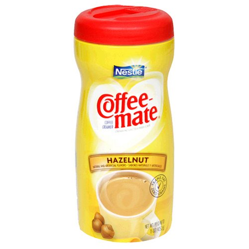 Coffee-mate Powder, Hazelnut, 15-Ounce Units (Pack of 6)