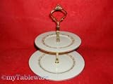 Castleton China Carlton Tidbit Tray 2 Tier by Castleton China