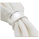 Silver-Plated Napkin Rings - Set of 4 Round