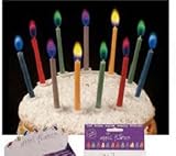 Eigenschaften Decorus Collection  / Geburtstagskerze mit bunte Flamme Angel Flames