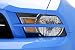 3dCarbon 2010 Mustang V6 Headlight Splitters (painted: Dark Candy Apple Red - JV) - (pair)
