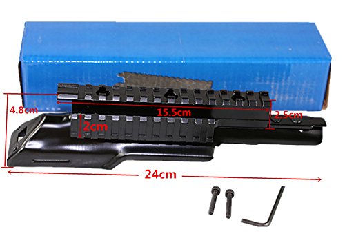 XWXS Ak 47 Top Cover Scope Mount Weaver Rail Receiver 20mm Picatinny & Weaver Rail Fit 47 & 74 Hunting Shooting