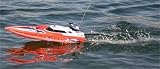 R/C high speed race boat water cooled motor and rudder