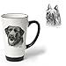 Porcelain Funnel Cup with Silky Terrier (6 inch, Black and white)