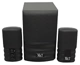 Midiland Mli-Sw190 Black 3 Piece Speaker System