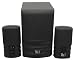 Electronics : Midiland Mli-Sw190 Black 3 Piece Speaker System