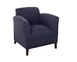 Lounge Chair in Mahogany Finish By Office Star