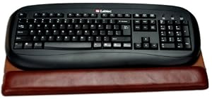 Mocha Leather Keyboard Pad