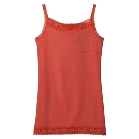 Girls' Mossimo Supply Co. Sleeveless Lace Tank - Clear Mango