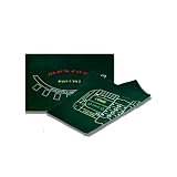 BLACKJACK/CRAPS FELT GAME LAYOUT