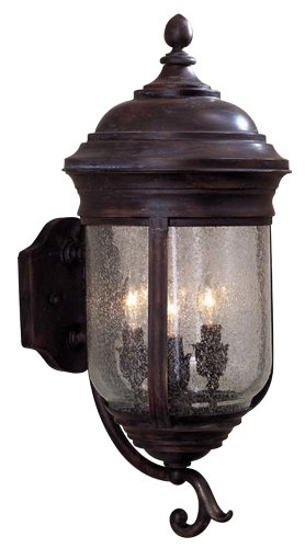 Minka Lavery Outdoor 8815-57, Amherst Solid Brass Outdoor Wall Sconce Lighting, 180 Watts, Bronze