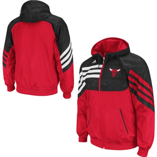 Adidas Chicago Bulls Pre-Game Full-Zip Hood Medium