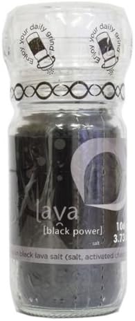 Lava Black Salt Grinder - Elements of Spice