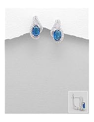 CZ Earrings In 92.5 Sterling Silver