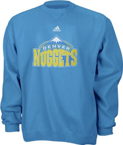 Denver Nuggets Youth adidas Team Logo Fleece Crewneck Sweatshirt