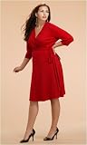 Plus Size Knit Wrap Dress