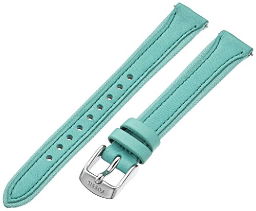 Fossil S141083 14mm Leather Calfskin Green Watch Strap