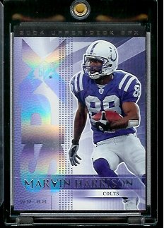 2004 Upper Deck SPX Marvin Harrison Indianapolis Colts Football Card #42 - Mint Condition - In Protective Display Case !!