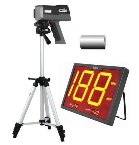 Bushnell Speedster 3 Radar Gun w/ Batteries, Tripod and Wireless SpeedScreen Display