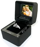 Euricase CL-TT1MNSBSMP Video and Photo Digital Jewelry Ring Box (Matte Black)