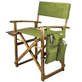 Picnic Time Folding Director's Chair - Olive