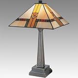 Dale Tiffany Chocolate Bronze Mission Style Table Lamp