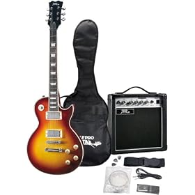 Pyle Pro PGEKT453SB 42-Inch Professional Les Paul Style Electric Guitar Package