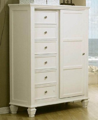 Coaster Classic Eight Drawer Chest in White Finish