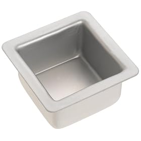 Fat Daddio's 3 Inch x 3 Inch x 2 Inch Square Cake Pan by Fat Daddio's