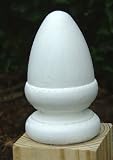 Primed Acorn Ball Top for 4x4 Posts [CAPITOL CITY LUMBER]