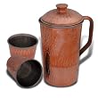 Drinkware Accessories Royal Jug & 2 Glass Set in Copper