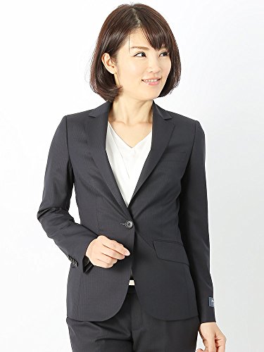 (ザ・スーツカンパニー) ウォッシャブル・EASY STRETCH/シャドーストライプ柄ジャケット ネイビー