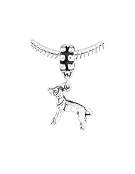 Sterling Silver Rhodesian Ridgeback Dog Dangle Bead Charm