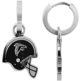 Team Titanium Atlanta Falcons Steel Helmet Earrings