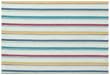 Durable Hand Woven 100% Cotton Striped Placemat with Fused Backing 12x18 Inches Set of 6