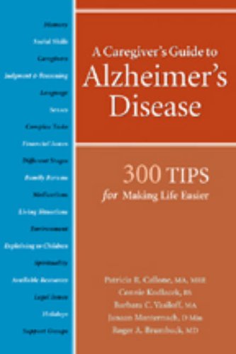 City Travel Guides Discounted  Books : A Caregiver's Guide to Alzheimer's Disease: 300 Tips for Making Life Easier