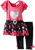 Little Lass Baby-Girls Infant 2 Piece Ruffle Sleeve Tutu Set