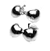 Christopher Simpson Silver Plated Apple Cufflinks