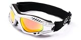 Olympic Snow & Ski Goggles (Silver & Orange Revo)